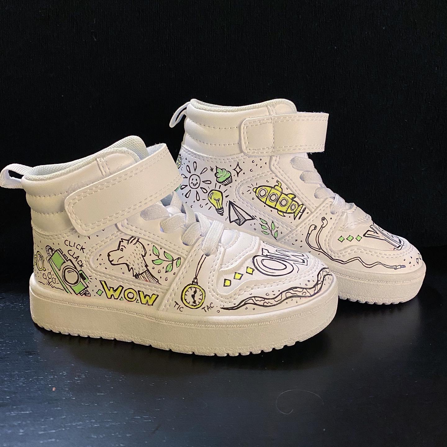 illustration on sneakers