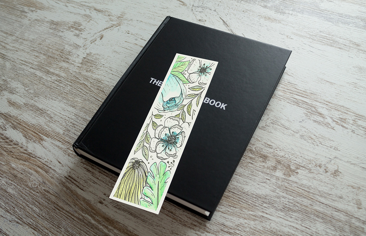 bookmark floral