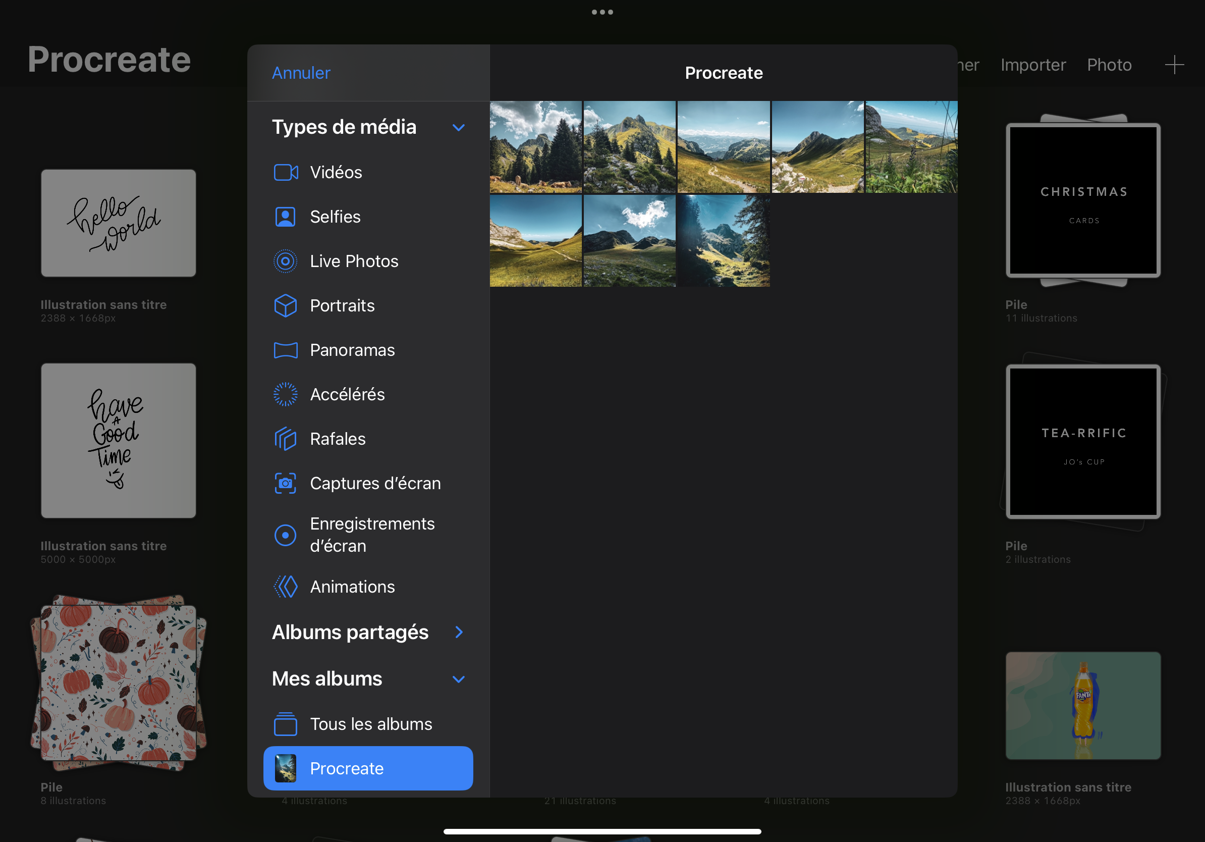 Toile personnalisée