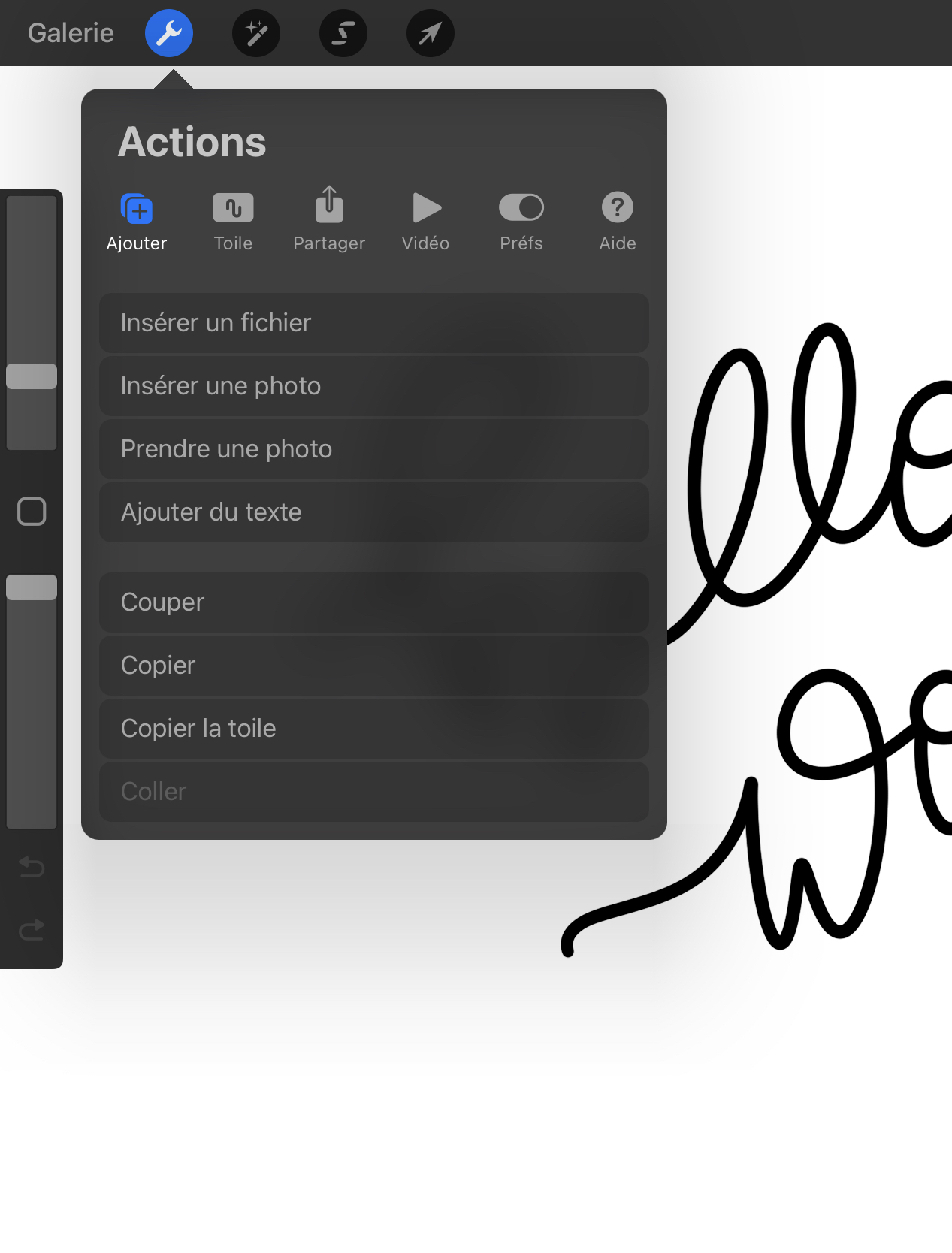 Toile personnalisée